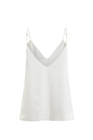 White Lotu double faced organic peace silk camisole Ivory thumbnail