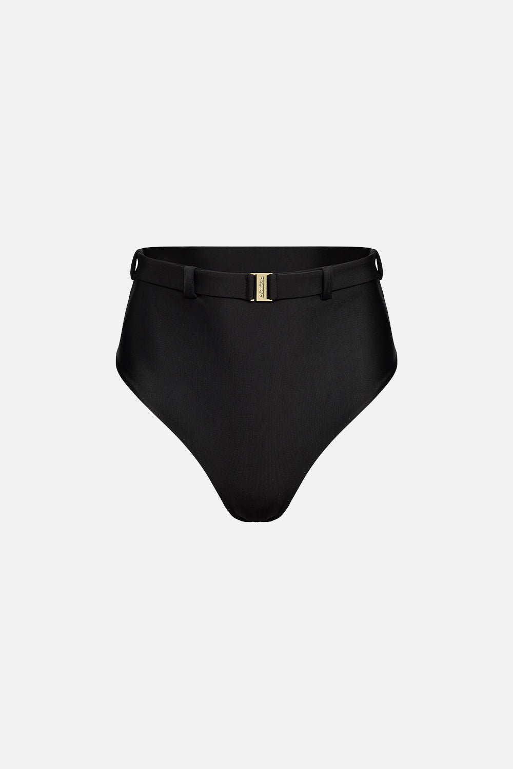 The High Waist Silhouette Bikini Bottom in Onyx