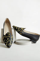 Gold Curvilinear Black Loafer thumbnail