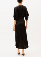 black silk maxi dress thumbnail