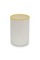 LIGNE Champagne Cooler in White With Sunshine Yellow Rim thumbnail