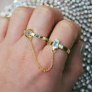 ring, gold, chain, blue thumbnail