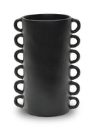 LOOPY Large Vase in Black thumbnail