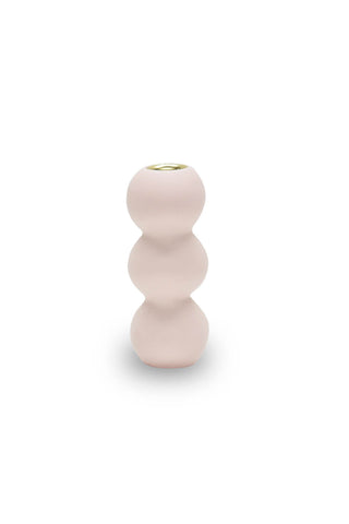 BUBBLE Medium Candleholder in Pale Rose