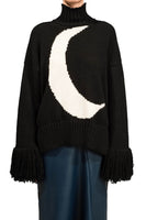 NEW MOON SWEATER IN BLACK/IVORY thumbnail