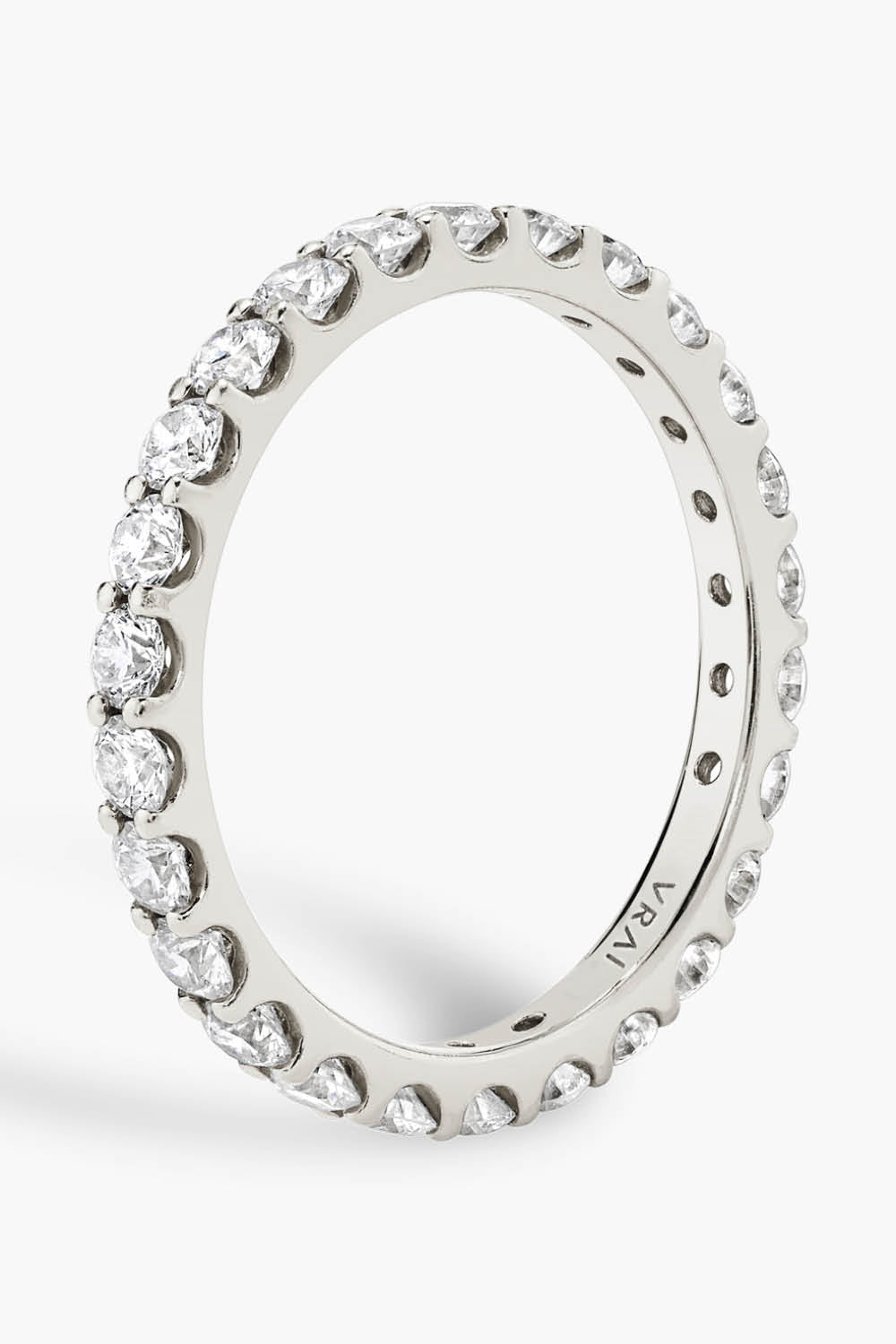 VRAI Round Eternity Band in White Gold