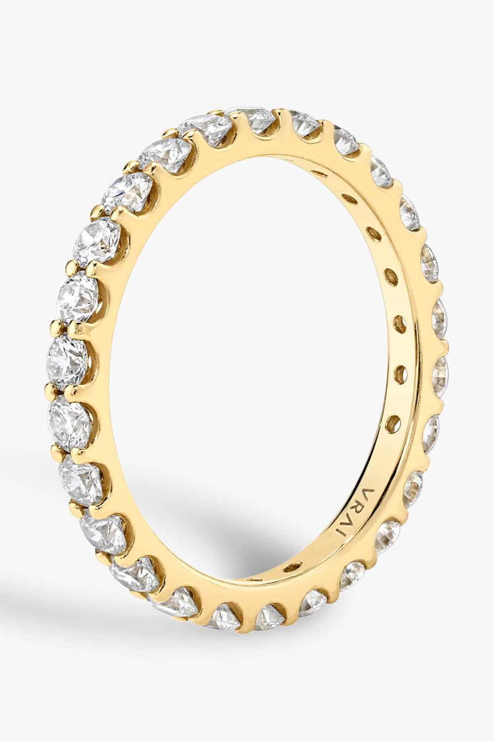 VRAI Round Eternity Band in Yellow Gold