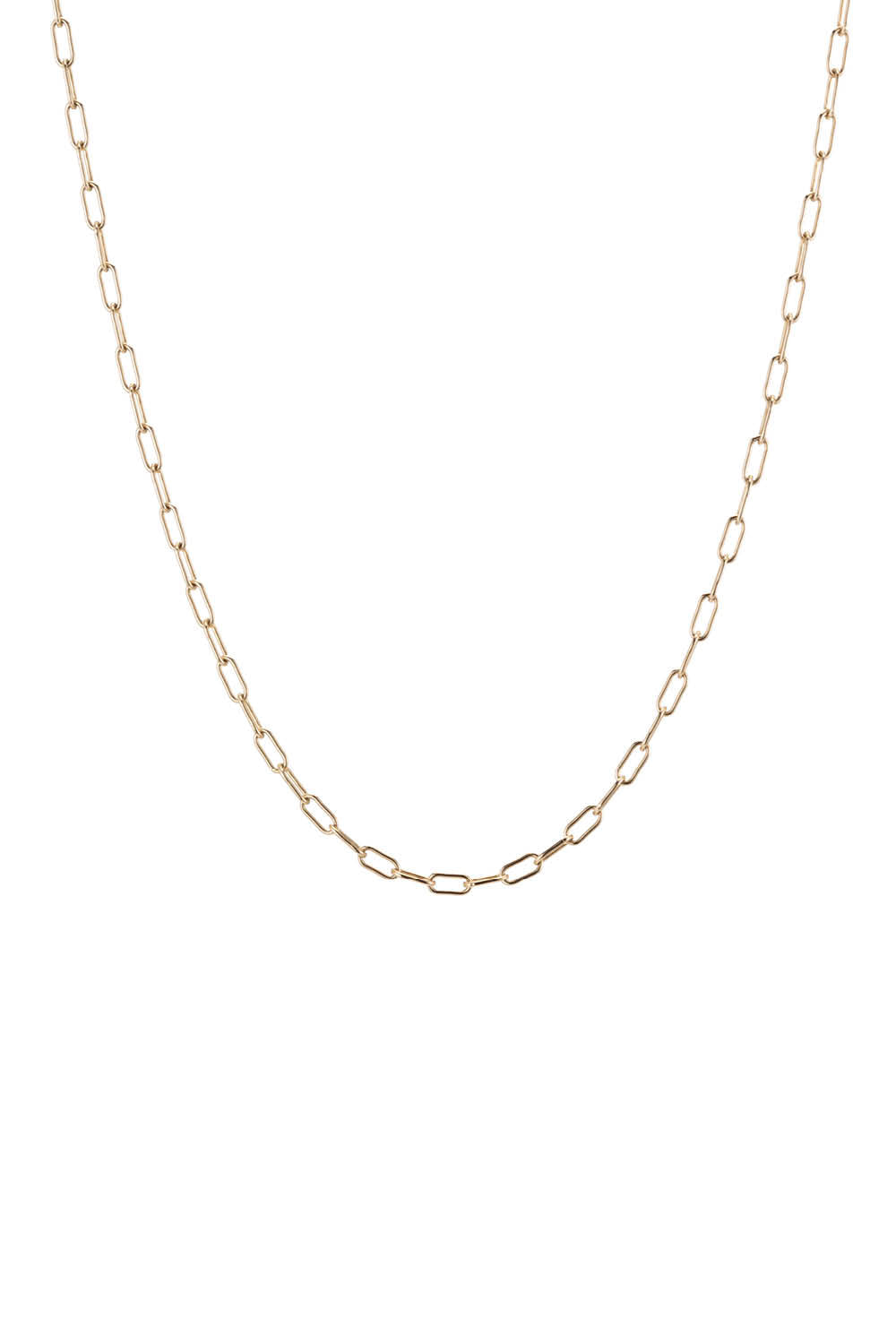 Gold Rounded Paperlink Chain
