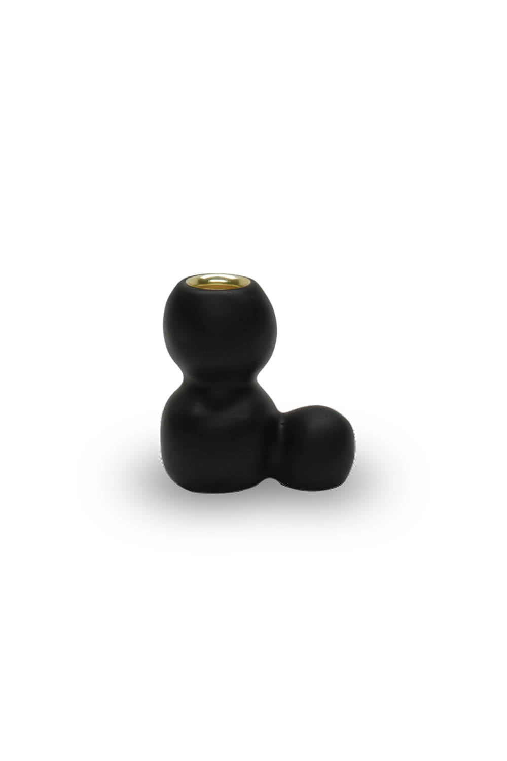 BUBBLE Small Candleholder in Black
