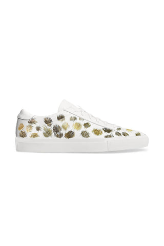 Gold Cheetah White Sneaker