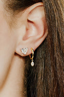 VRAI Trillion Solitaire Studs in Yellow Gold thumbnail