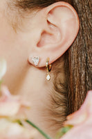 VRAI Trillion Solitaire Studs in Yellow Gold thumbnail