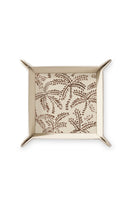 Taupe Abstract Palms Beige Tray thumbnail