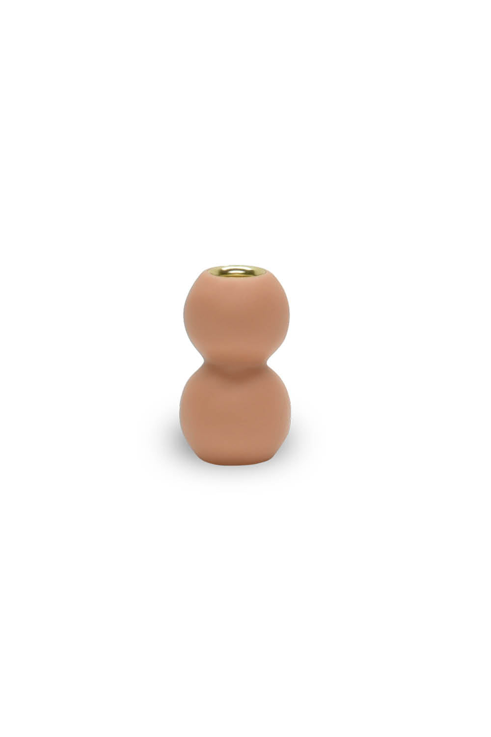 BUBBLE Two Bubble Small Candleholder in Nude