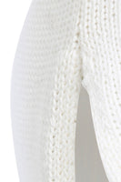 TURTLE NECK LETTER SWEATER IN IVORY thumbnail